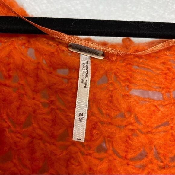 𝅺FREE People Crashing Waves Pullover Chunky Knit Sweater M - Picture 5 of 9